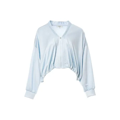 BESIONIA SS24 Cropped Jacket Women's Light Blue BESIONIA SS24 Укороченная куртка женская светло-голубая