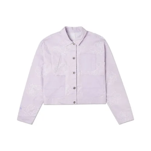 Конверс IWD Фиолетовый Женское короткое пальто