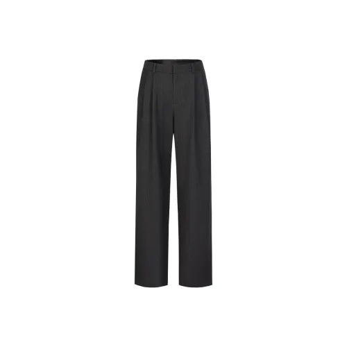 JZ. ANNAKRO Повседневные брюки Женские Цветочный Черный