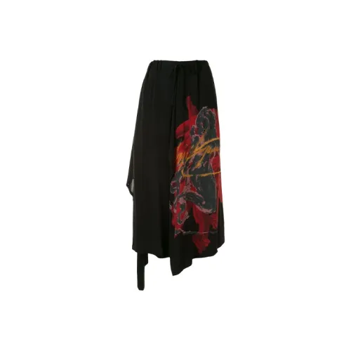 Yohji Yamamoto Черные Женские Повседневные Брюки
