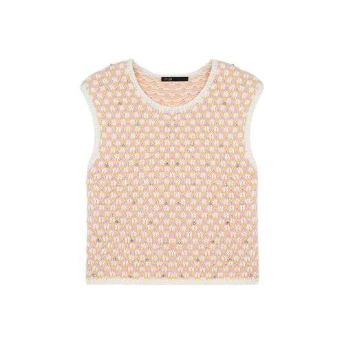 Maje Розовые Женские Жилеты