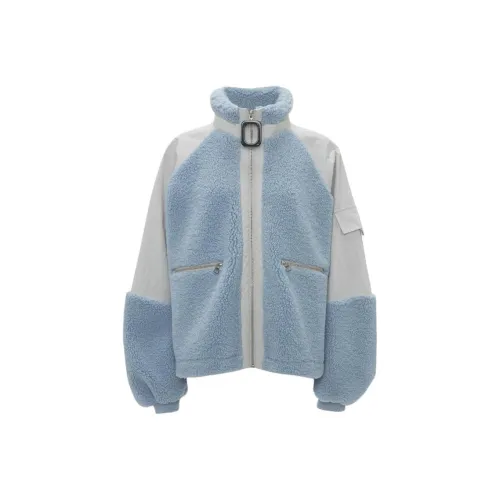 JW Anderson Светло-синие Женские бархатные куртки