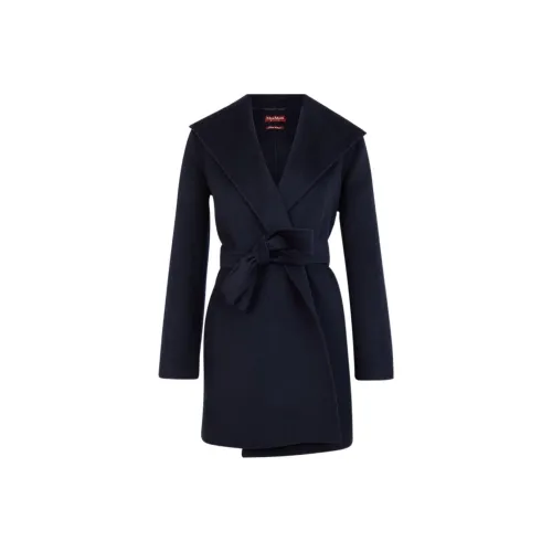 MaxMara Studio Темно-синие Женские бархатные куртки