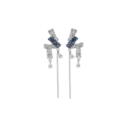 KING OF BLING Сплав Циркон Стекло Серьги Женские