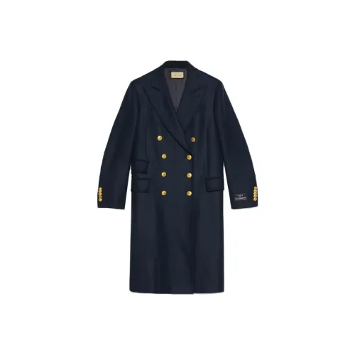 GUCCI Темно-синие женские бархатные куртки