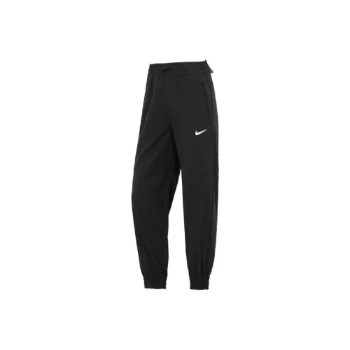 NIKE Черные Женские Вязаные Тренировочные Брюки