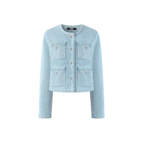 KARL LAGERFELD SS24 Denim Jacket Women's Blue