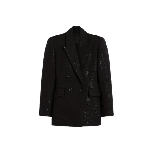 SCANLAN THEODORE Tailored Sequin Бизнес Костюм Женский Куртка Черный Черный