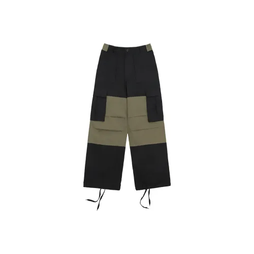 Ahhhing Повседневные брюки Унисекс Черный Collide Зеленый