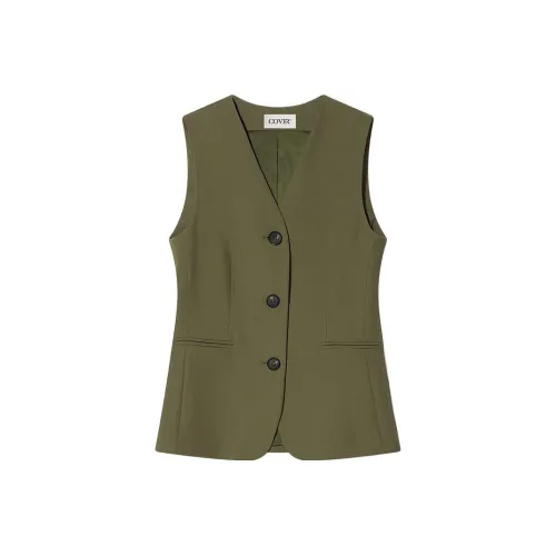 COVERINS Жилет Женский Оливково-зеленый
