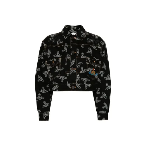Vivienne Westwood Черные Женские Джинсовые Куртки