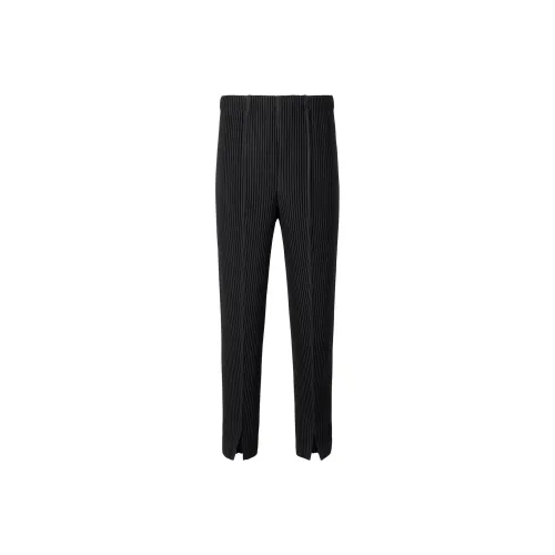 Homme Plissé Issey Miyake Черные Женские Повседневные Брюки