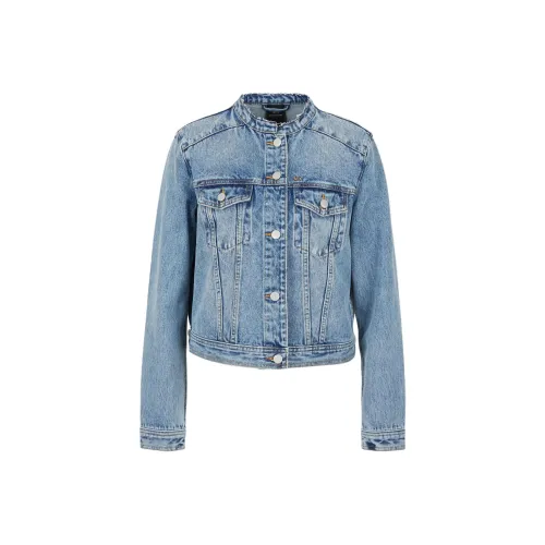ARMANI EXCHANGE SS24 Denim Jacket Women's Blue