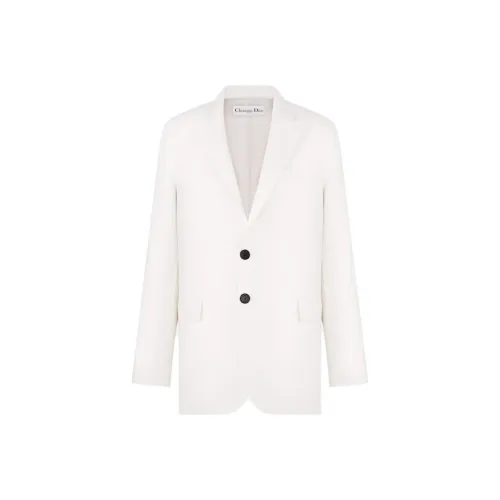 DIOR FW24 Блейзер Бизнес Костюм Пальто Женское Бежевый