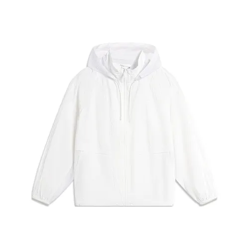 LINING Sports Life Collection Стандартный белый Женская одежда с защитой от УФ-лучей