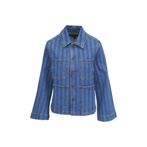 Veronica Beard SS24 Denim Jacket Women's Blue Вероника Бард SS24 Джинсовая Куртка Женская Синяя
