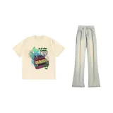 Абрикос (Желтые грязные джинсы)