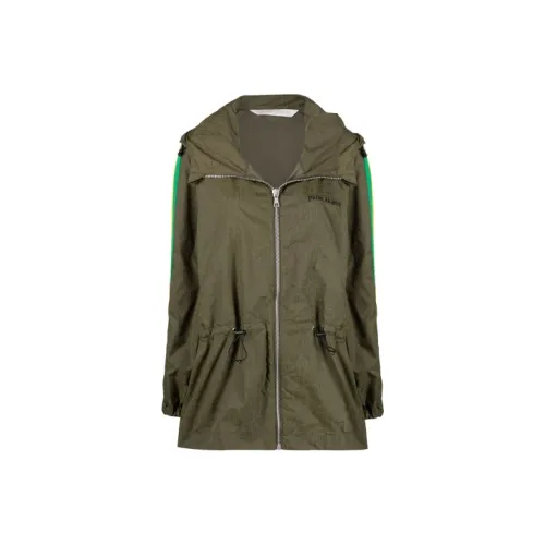 PALM ANGELS Армейский зеленый Женская тренч