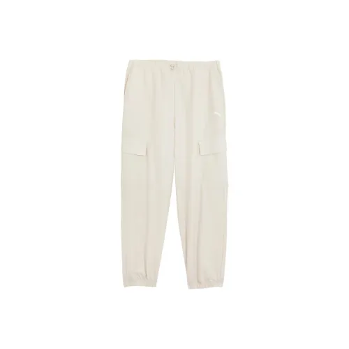 PUMA DARE TO RELAXED Карго Брюки Ткани Вязаные Повседневные Брюки Женские Снег