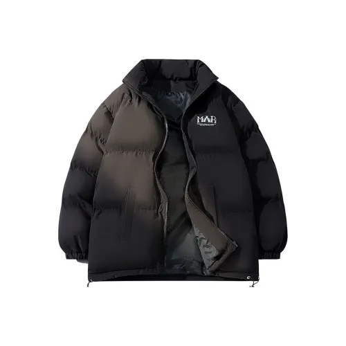 MARGRAF Буква Геометрический узор Пламя Воротник-стойка Свободный крой Утолщенный Стандартное издание Пуховая куртка Женская