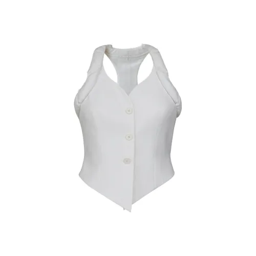 SIQIZ Белые Женские Жилеты