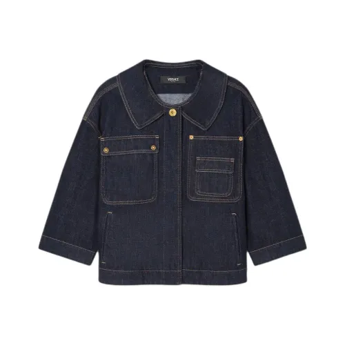 VERSACE Denim Jacket Women's Blue