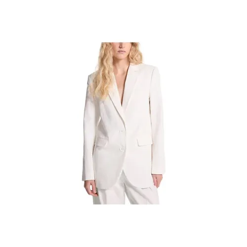 MICHAEL KORS Хлопковая Смешанная Твил Бизнес Костюм Женская Белая