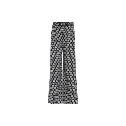 BESIONIA SS23 Повседневные брюки Женские Черный Белый
