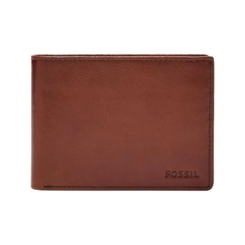 FOSSIL Кожа Кошелек Мужской Коричневый