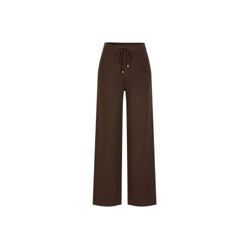 JZ. ANNAKRO Повседневные брюки Женские Темный кофейный