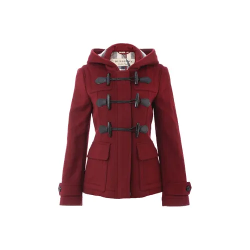 Burberry Red Женское Короткое Пальто
