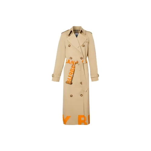 Burberry Ярко-оранжевый Женский Тренч
