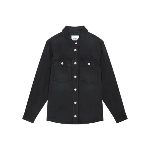 ISABEL MARANT Выцветший черный Женские джинсовые куртки