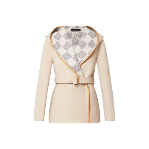 LOUIS VUITTON Damier Azur Wrap PEA Пальто Женское Бежевый