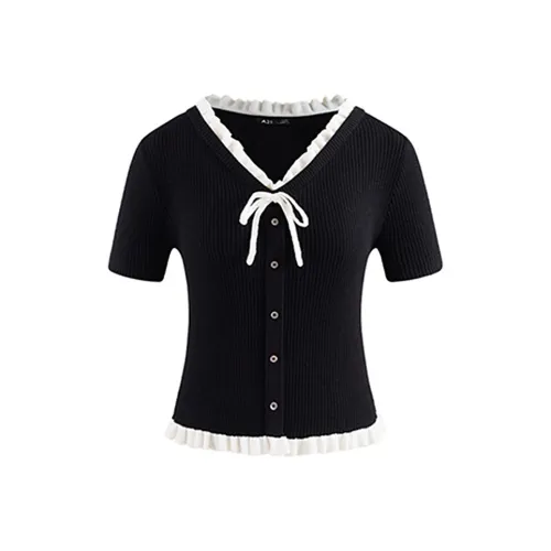 A21 Черный Женские Трикотаж