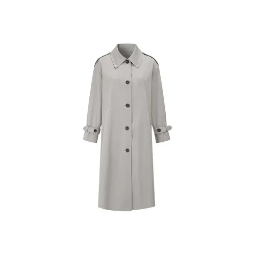 Elva' Island Тренчкот Женский Серый