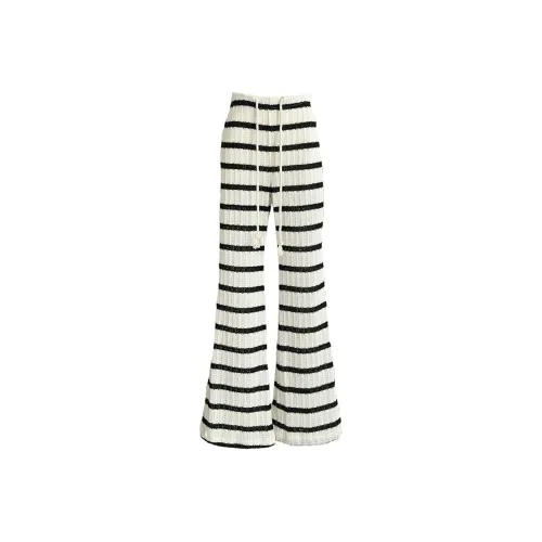 BETTERSAY Повседневные брюки Женские Черно-белые полосы