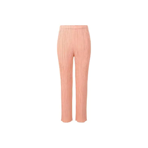 PLEATS PLEASE ISSEY MIYAKE Розовые Женские Повседневные Брюки