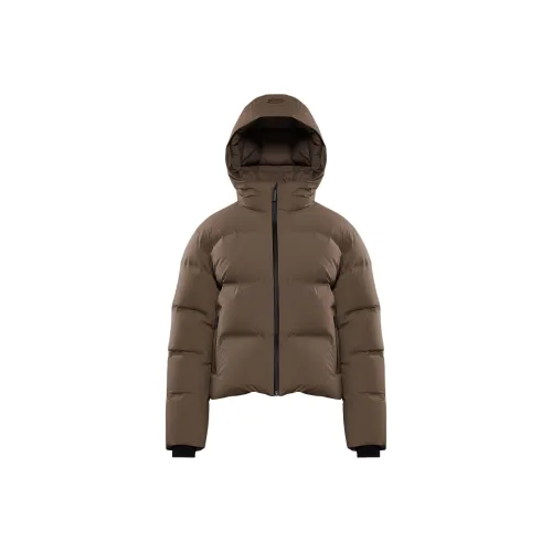 Aritzia The Супер Puff2OTM Shorty RainstopTM Пуховик Женские Богатый мокко коричневый