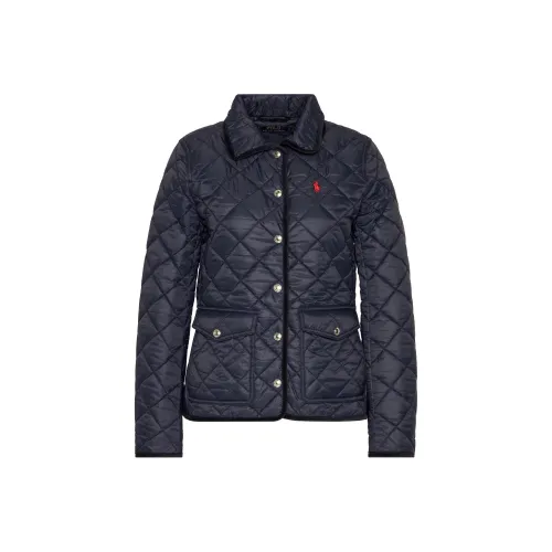 Polo Ralph Lauren FW21 Хлопковый пуховик женский темно-синий