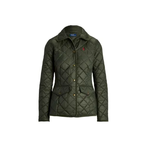 Polo Ralph Lauren FW24 Хлопковый пуховик женский зеленый
