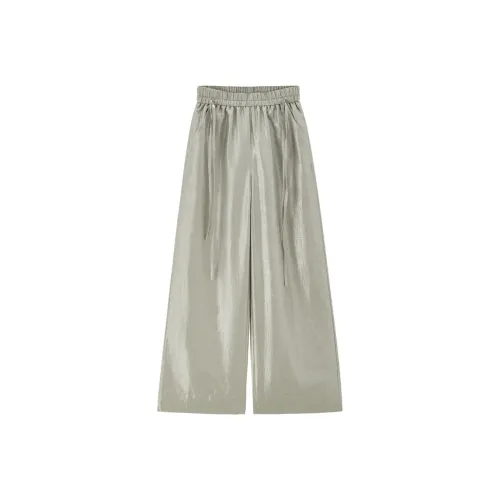 Giordano 10 Жидкое серебро Женские Повседневные брюки