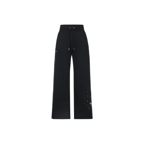 NIKE Черные Женские Вязаные Тренировочные Брюки