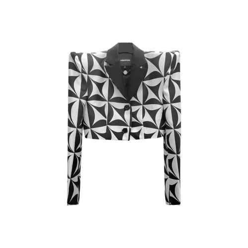 ANNAKIKI Cropped Coat Women's Black