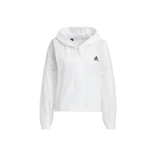 Adidas Белое Женское Короткое Пальто