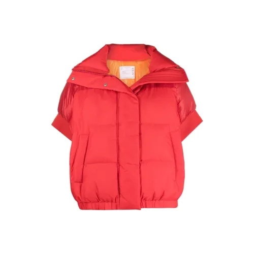 Sacai Красный Женские Объёмные Куртки (Пуфы)