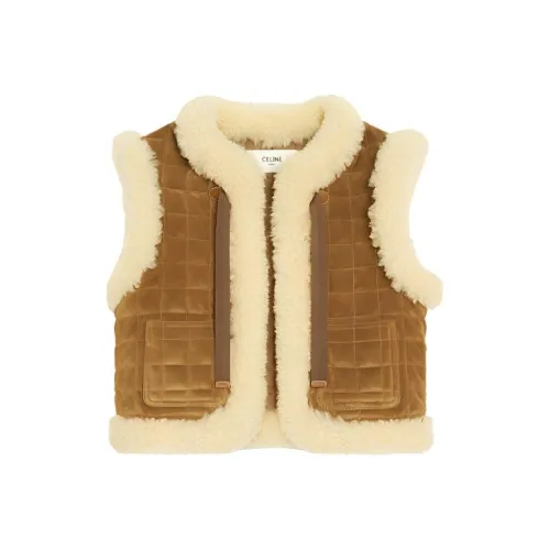 CELINE CAMEL Женские жилеты