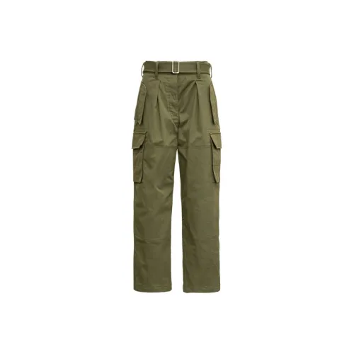 ALBERTA FERRETTI SS22 Прямой крой Брюки Повседневные Женские Зеленые