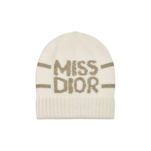 DIOR Шерые шапки Wool Beanies Женские Белые