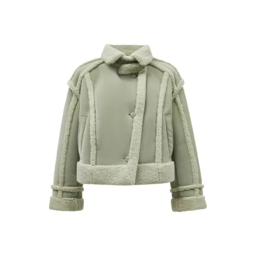 Only C63 Клеверно-зеленый Женские Объёмные куртки (пуфы)